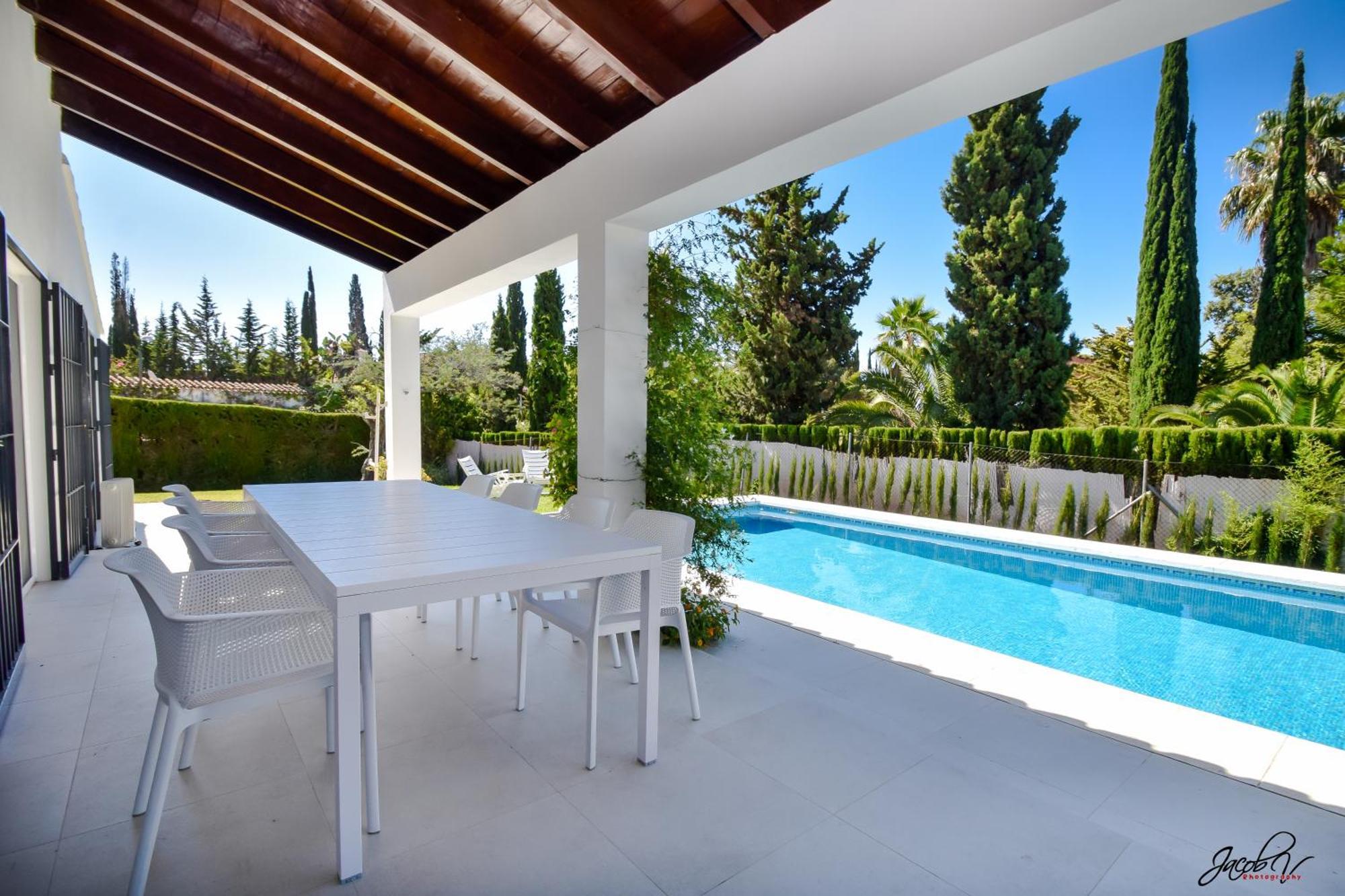 Great Villa Near Beach And Marbella Bagian luar foto